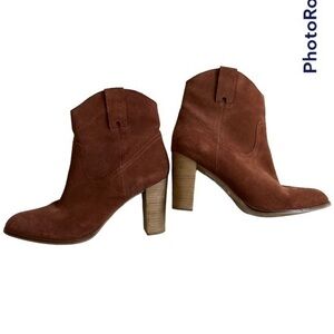 Brown Suede Ankle Boots